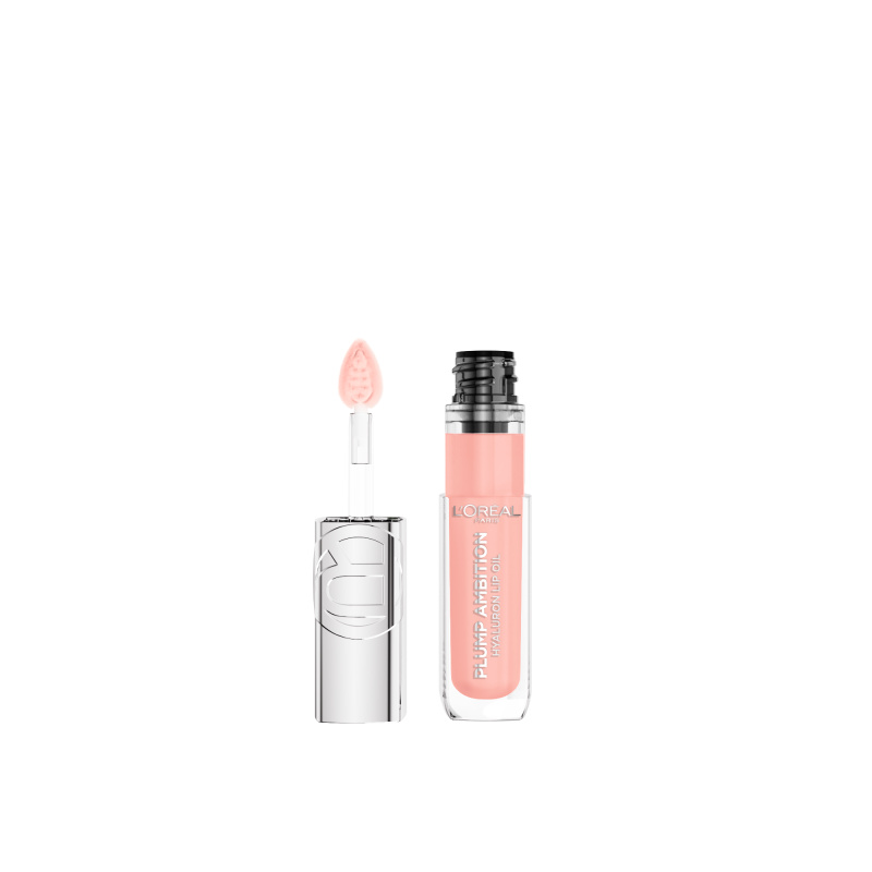 L’Oréal Paris Plump Ambition lesk na rty pro větší objem s kyselinou hyaluronovou odstín 201 Milky Nu 5 ml