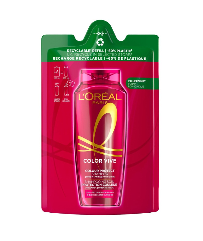 L’Oréal Paris Elseve Color-Vive šampon náhradní náplň 250 ml