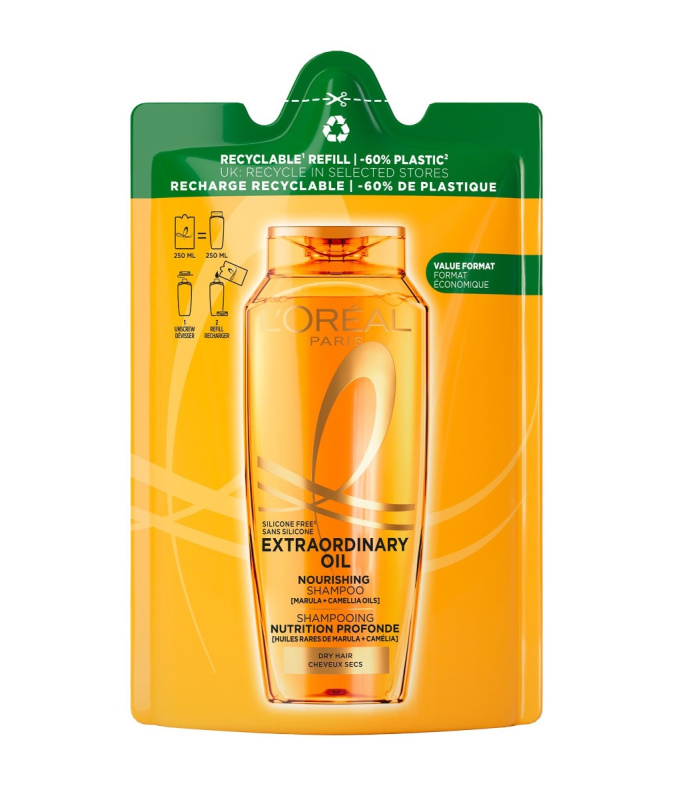 L’Oréal Paris Elseve Extraordinary Oil šampon náhradní náplň 250 ml