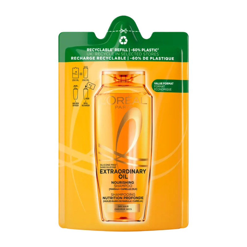 L’Oréal Paris Elseve Extraordinary Oil šampon náhradní náplň 250 ml