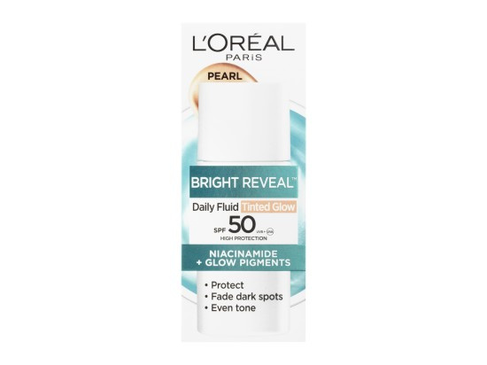 L’Oréal Paris Bright Reveal rozjasňující tónovací fluid proti tmavým skvrnám SPF 50+ 50 ml