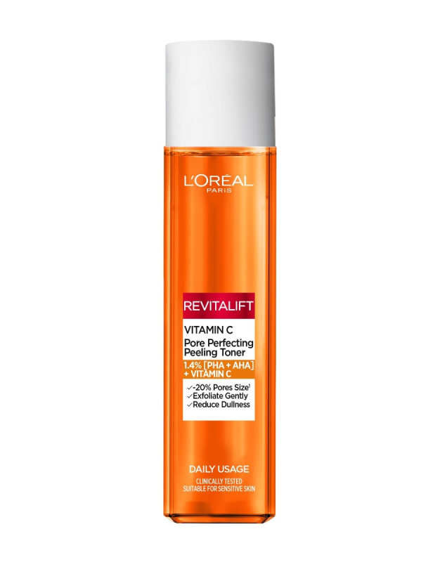 L’Oréal Paris Bright Reveal Vitamin C rozjasňující tonikum pro zmenšení pórů 180 ml