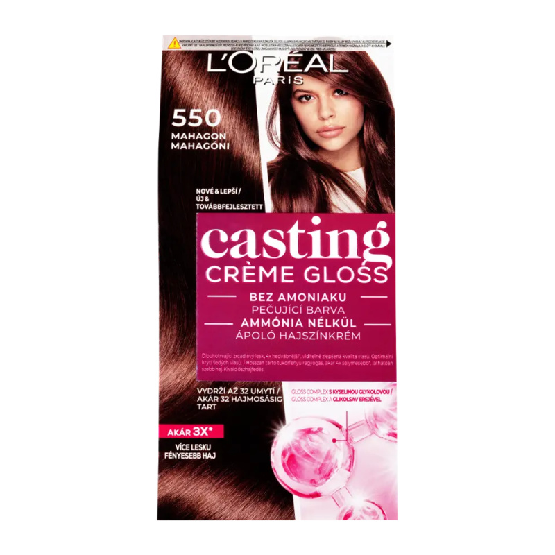 L’Oréal Paris Casting Creme Gloss barva na vlasy odstín 550 Mahagon 1 ks