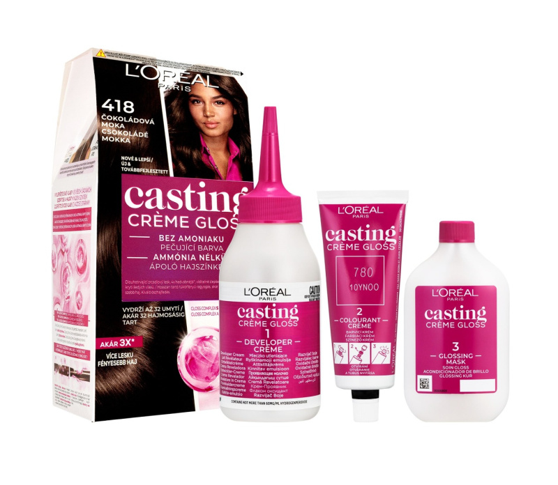 L’Oréal Paris Casting Creme Gloss barva na vlasy odstín 418 Choco Mocha 1 ks