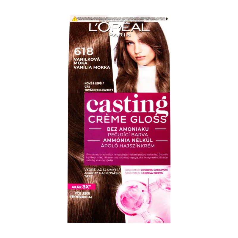 L’Oréal Paris Casting Creme Gloss barva na vlasy odstín 618 Vanilla Mocha 1 ks