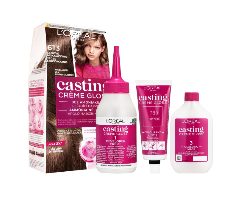 L’Oréal Paris Casting Creme Gloss barva na vlasy odstín 613 ICED MOCCACHINO 1 ks