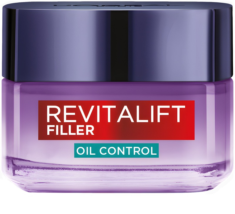 L’Oréal Paris Revitalift Filler Oil Control hloubkově hydratační krém pro mastnou a smíšenou pleť 50 ml