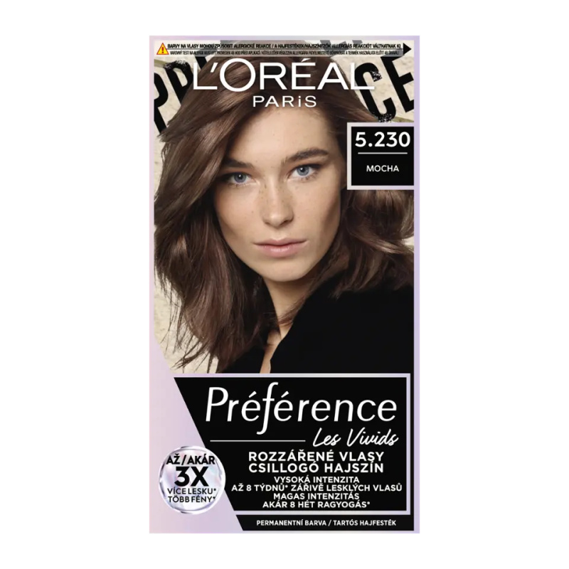 L'Oréal Barva na vlasy Préférence Vivid Colors 5.230 mocha