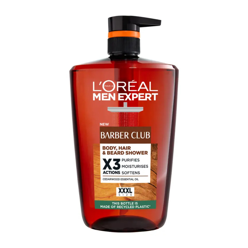 L’Oréal Paris Men Expert Barber Club sprchový gel pro muže na vlasy, vousy a tělo 1000 ml