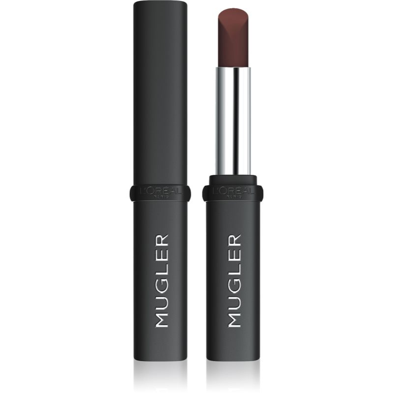 L’Oréal Paris x Mugler polomatná rtěnka s hydratačním účinkem odstín 03 Nude 1.8 g