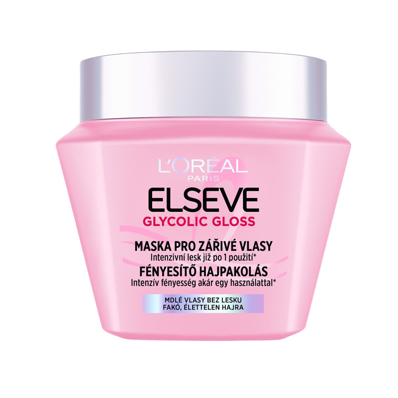 L'Oréal Paris Maska pro zářivé vlasy Glycolic Gloss Mask 300 ml