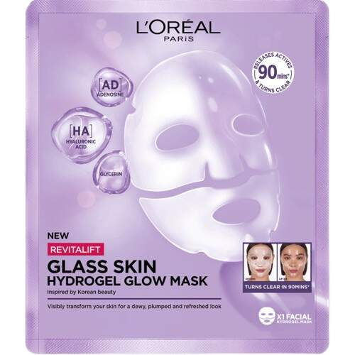 L'Oréal Paris Hydrogelová rozjasňující maska Filler Glass Skin Mask 25 g
