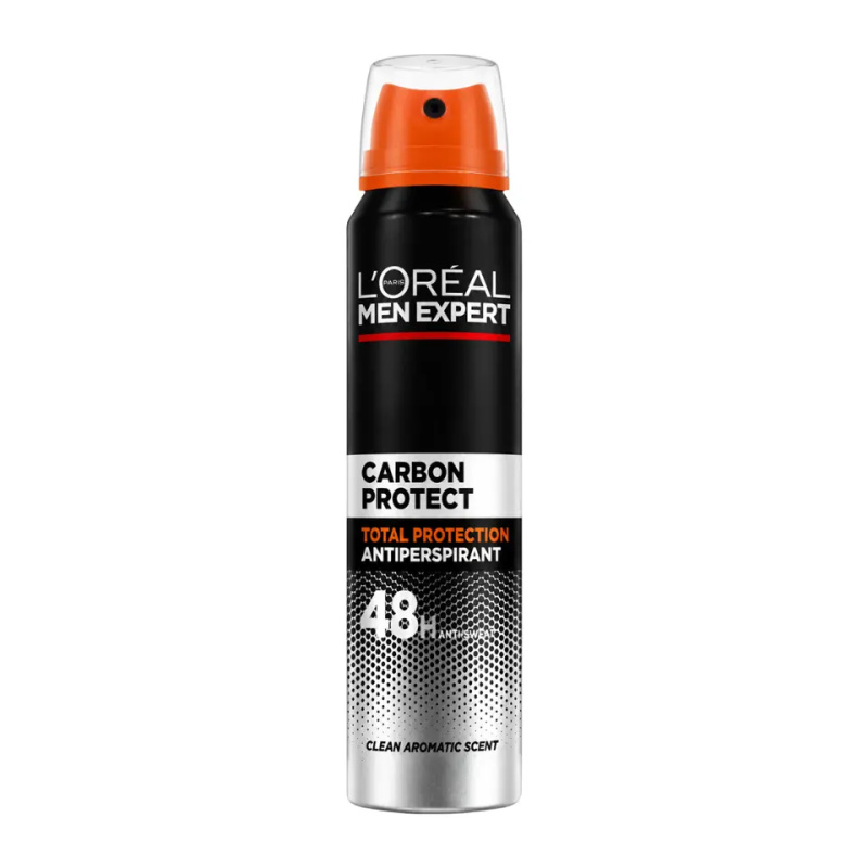 L'Oréal Paris Antiperspirant ve spreji Carbon Protect Antiperspirant 150 ml