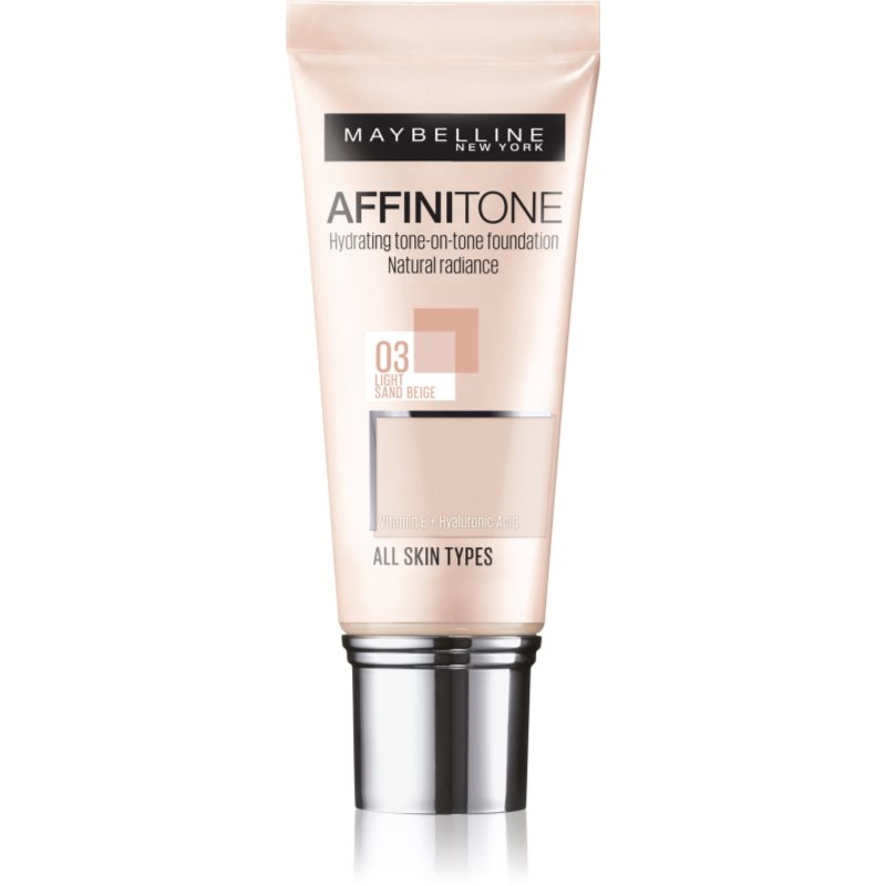 MAYBELLINE NEW YORK Affinitone hydratační make-up odstín 03 Light Sand Beige 30 ml