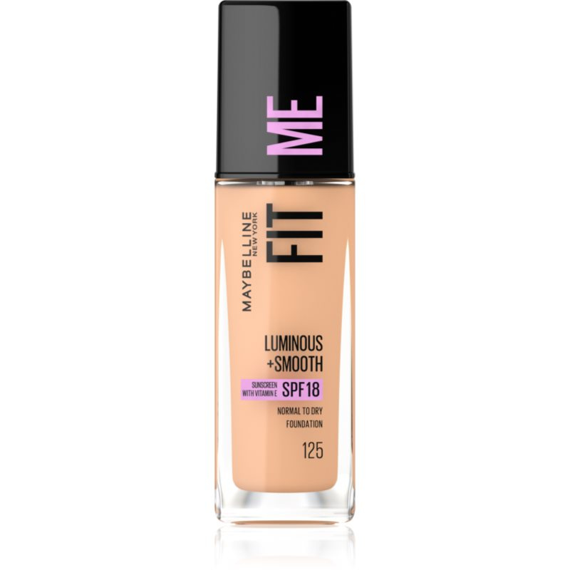 MAYBELLINE NEW YORK Fit Me! tekutý make-up pro rozjasnění a vyhlazení pleti odstín 125 Nude Beige 30 ml