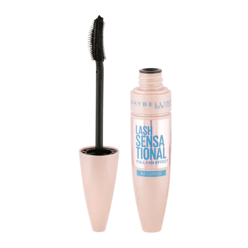 MAYBELLINE NEW YORK Lash Sensational voděodolná řasenka pro prodloužení, natočení a objem odstín Black 9.4 ml