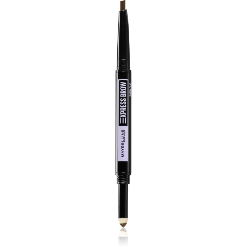 MAYBELLINE NEW YORK Express Brow Satin Duo tužka a pudr na obočí duo odstín 02 - Medium Brown