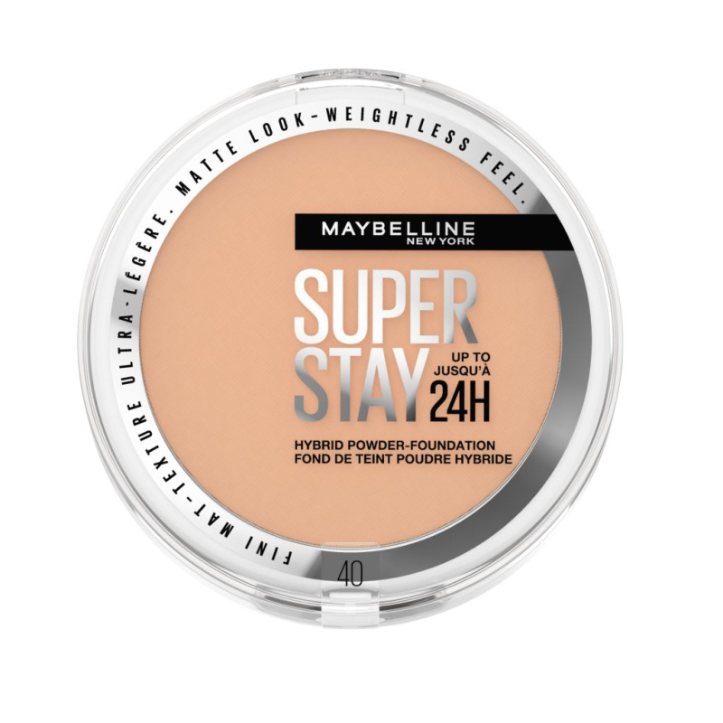 MAYBELLINE NEW YORK SuperStay 24H Hybrid Powder-Foundation kompaktní pudrový make-up pro matný vzhled odstín 40 9 g