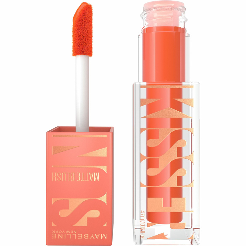 MAYBELLINE NEW YORK Sunkisser Matte tekutá tvářenka s matným efektem odstín 34 Peachy Quench 4.7 ml