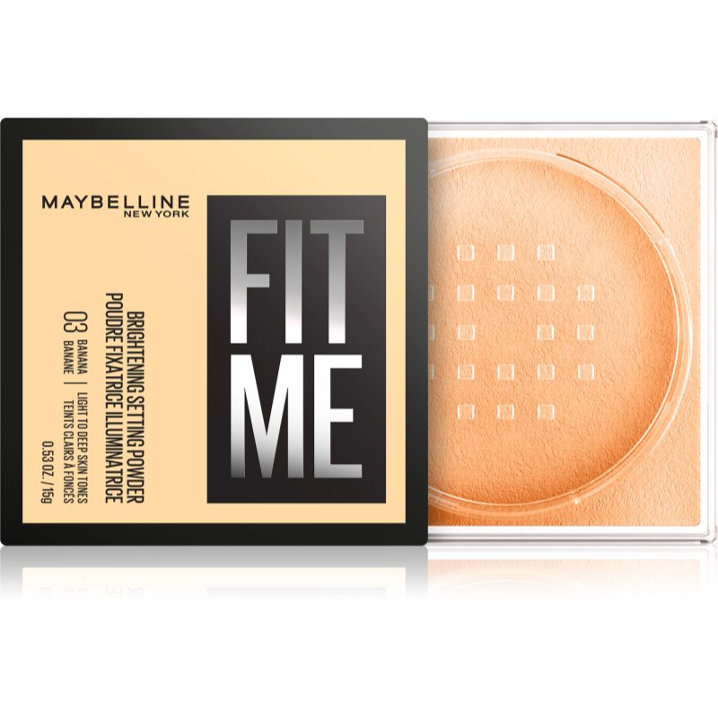 Maybelline Fixační pudr Fit Me 03 Banana 15 g