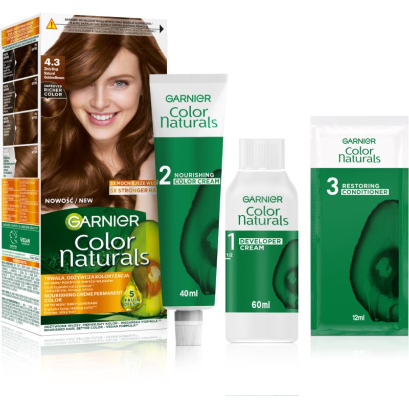 Garnier Color Naturals Creme barva na vlasy odstín 4.3 1 ks