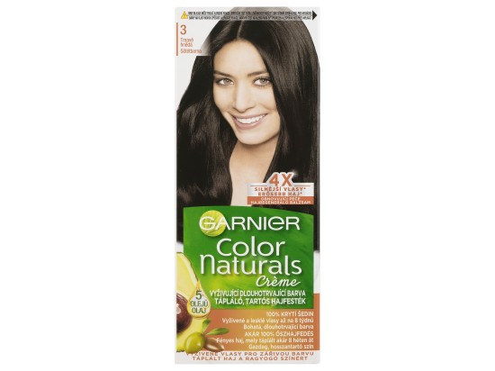 Garnier Color Naturals Creme barva na vlasy odstín 3 Natural Dark Brown 1 ks