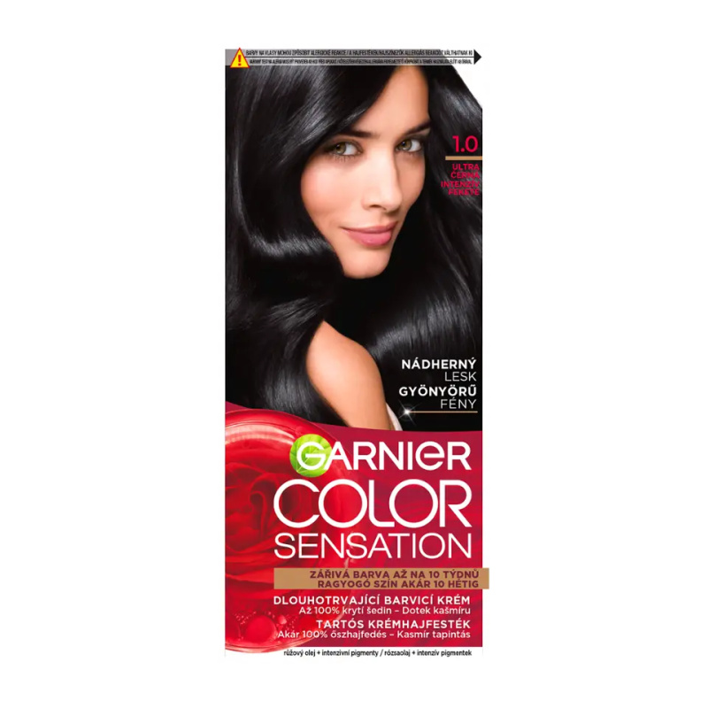 Garnier Color Sensation barva na vlasy odstín 1.0 Onyx Black 1 ks