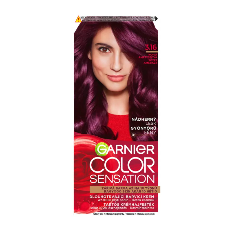 Garnier Color Sensation barva na vlasy odstín 3.16 Amethyste 1 ks