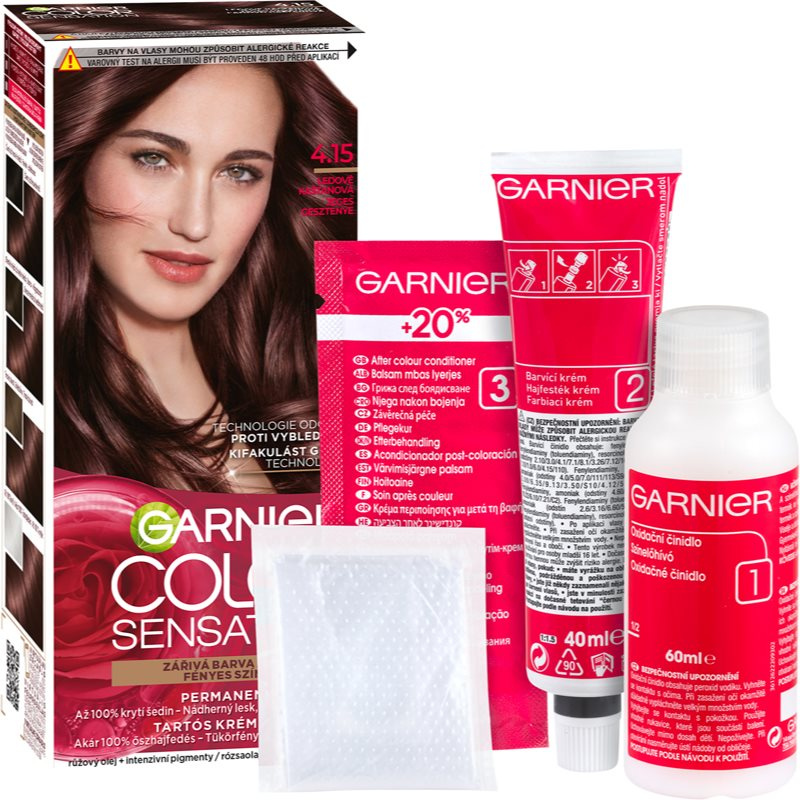 Garnier Color Sensation barva na vlasy odstín 4.15 Icy Chestnut 1 ks