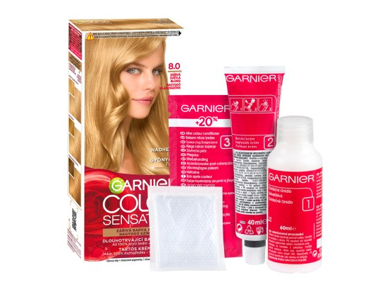 Garnier Color Sensation barva na vlasy odstín 8.0 Light Blond 1 ks