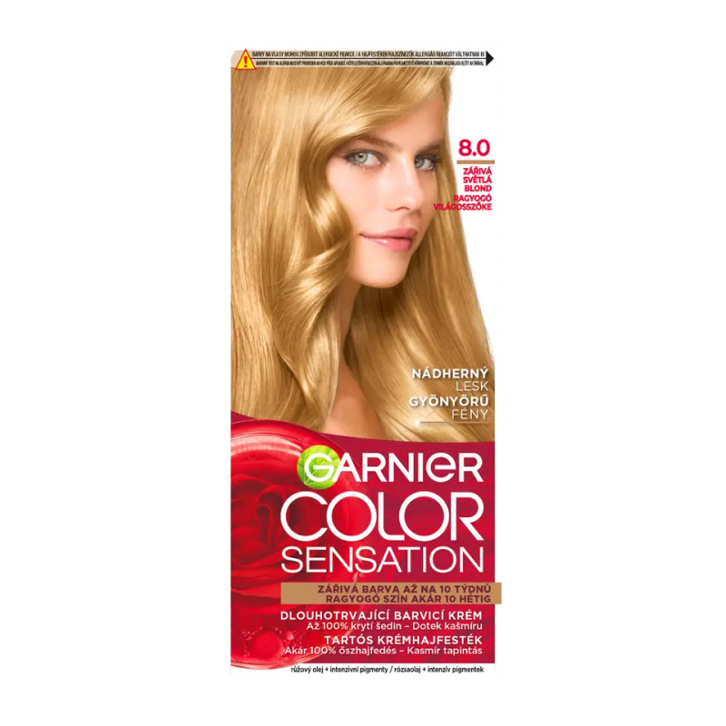 Garnier Color Sensation barva na vlasy odstín 8.0 Light Blond 1 ks