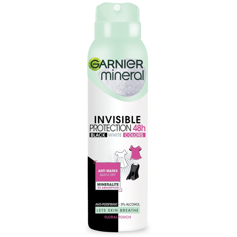 Garnier Mineral Invisible antiperspirant ve spreji 48h 150 ml