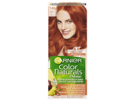 Garnier Color Naturals Creme barva na vlasy odstín 7.40 Intense Copper 1 ks