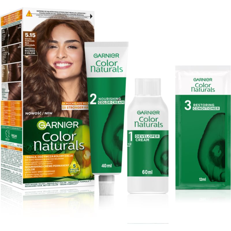 Garnier Color Naturals Creme barva na vlasy odstín 5.15 Rich Chocolate 1 ks