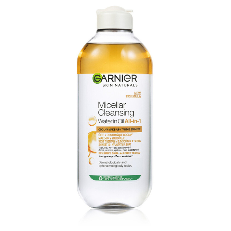 Garnier Skin Naturals dvoufázová micelární voda 3 v 1 400 ml