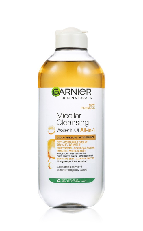 Garnier Skin Naturals dvoufázová micelární voda 3 v 1 400 ml
