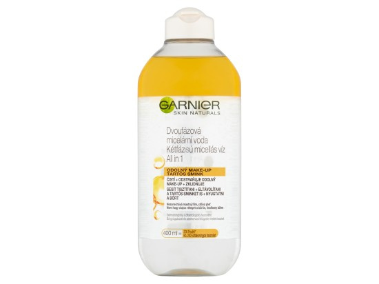 Garnier Skin Naturals dvoufázová micelární voda 3 v 1 400 ml