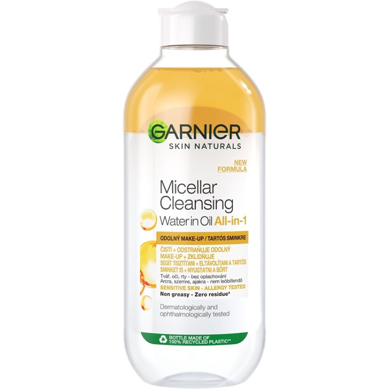 Garnier Skin Naturals dvoufázová micelární voda 3 v 1 400 ml