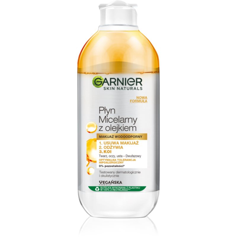 Garnier Skin Naturals dvoufázová micelární voda 3 v 1 400 ml