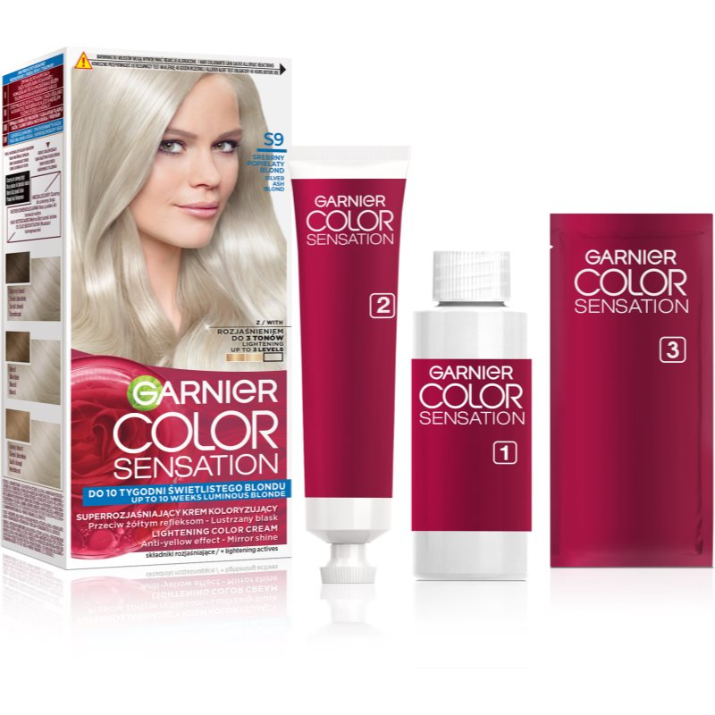 Garnier Color Sensation The Vivids barva na vlasy odstín S9 Srebrny Popielaty Blond 1 ks