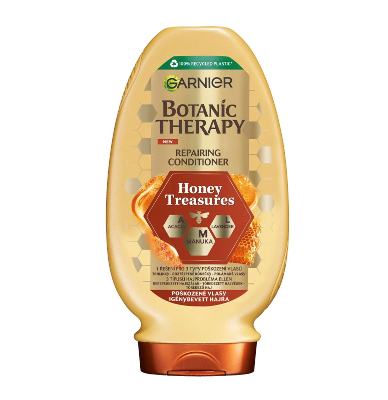 Garnier Botanic Therapy Honey & Propolis obnovující balzám pro poškozené vlasy bez parabenů 200 ml