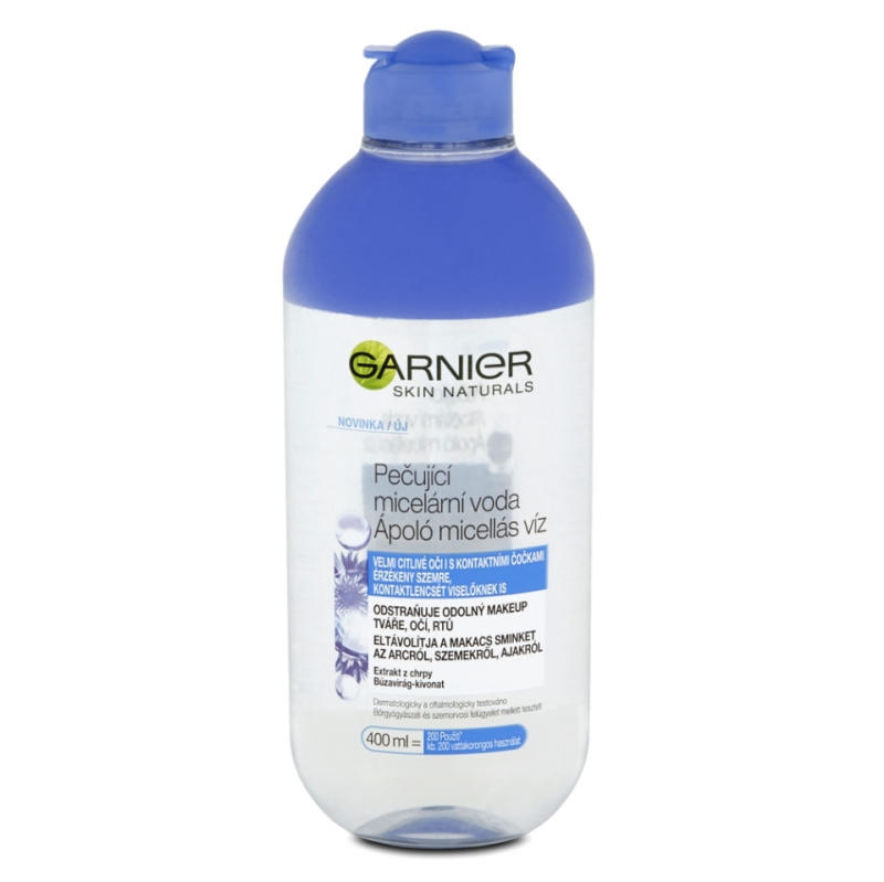 Garnier Skin Naturals pečující micelární voda pro velmi citlivé oči s kontaktními čočkami 400 ml