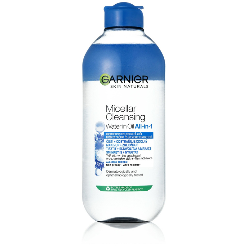 Garnier Skin Naturals pečující micelární voda pro velmi citlivé oči s kontaktními čočkami 400 ml