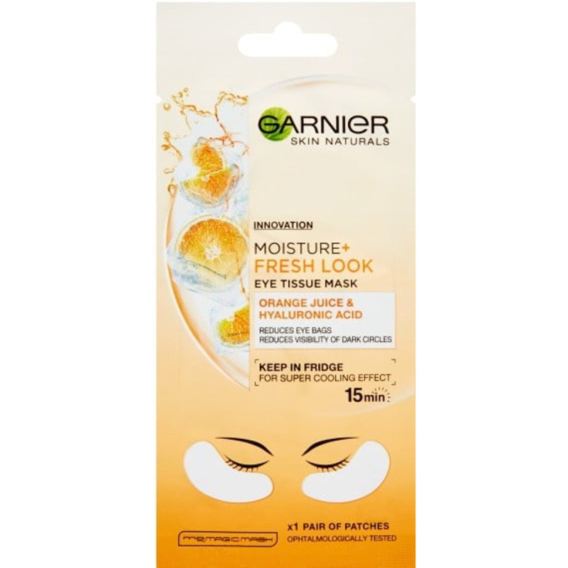 Garnier Skin Naturals Moisture+ Fresh Look povzbuzující oční maska 6 g