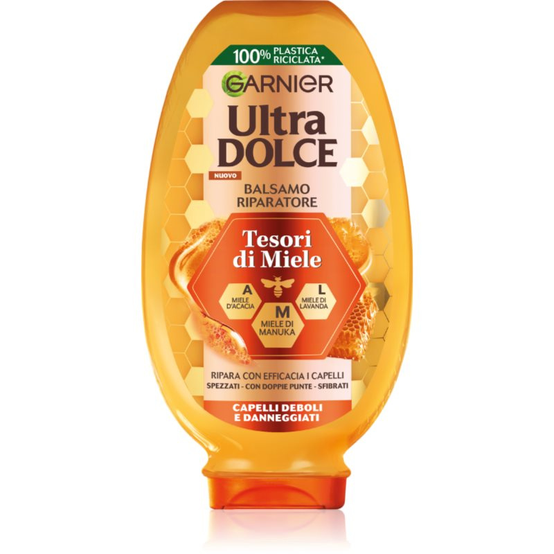 Garnier Ultra Doux Honey Treasures obnovující balzám pro poškozené vlasy bez parabenů 200 ml