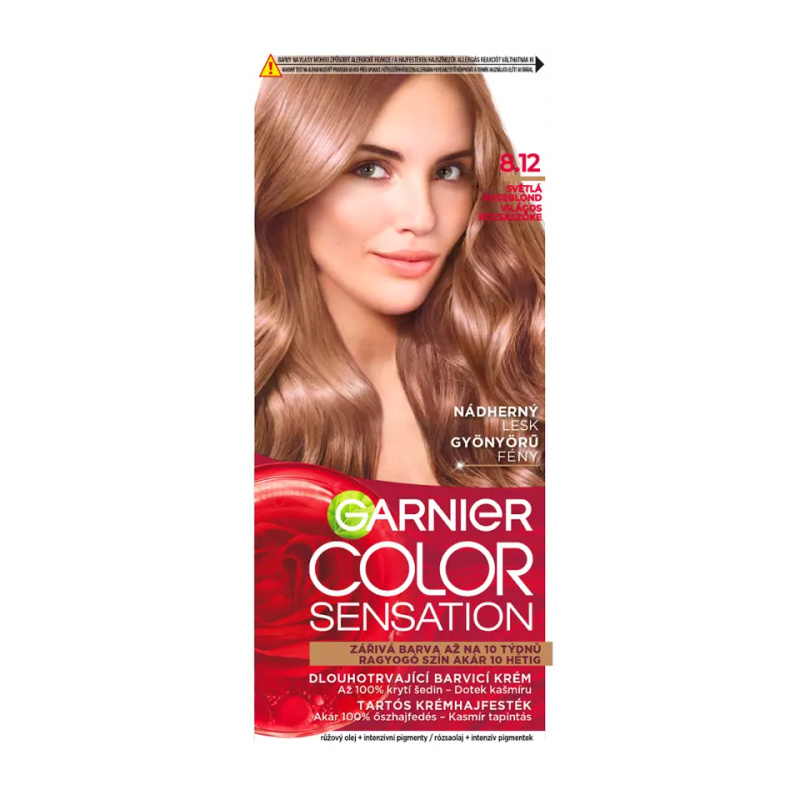 Garnier Color Sensation barva na vlasy odstín 8.12 Light Roseblonde