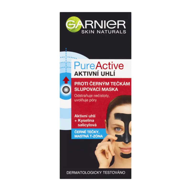 Garnier Pure Active slupovací maska proti černým tečkám s aktivním uhlím 50 ml