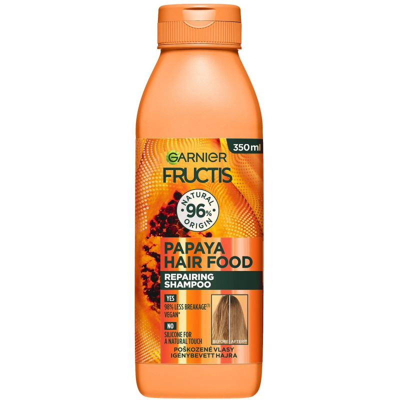 Garnier Fructis Papaya Hair Food regenerační šampon pro poškozené vlasy 350 ml
