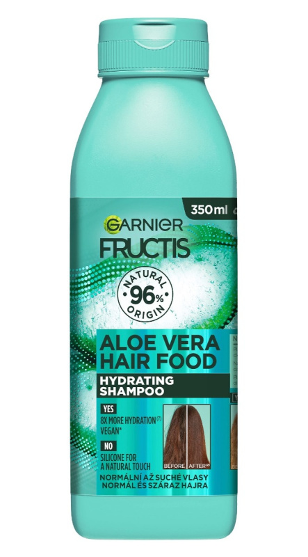 Garnier Fructis Aloe Vera Hair Food hydratační šampon pro normální až suché vlasy 350 ml
