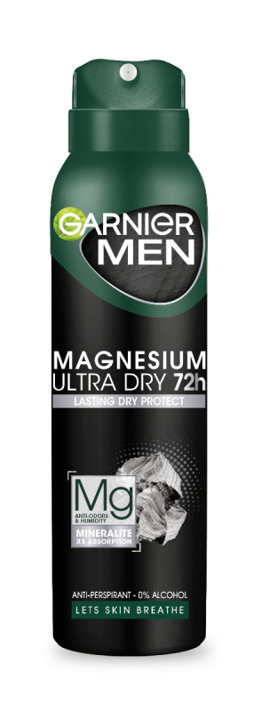 Garnier Men Mineral Magnesium Ultra Dry antiperspirant pro muže 150 ml